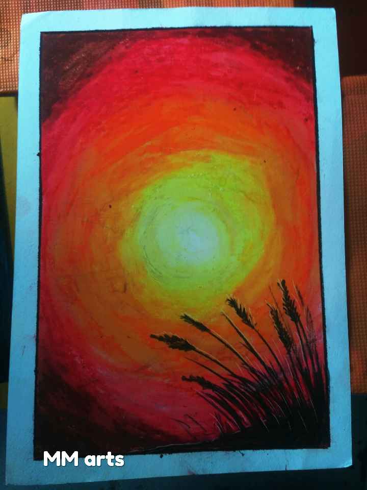 Art Diarium - Oil pastel scenery drawing 😍 : : :... | Facebook-saigonsouth.com.vn